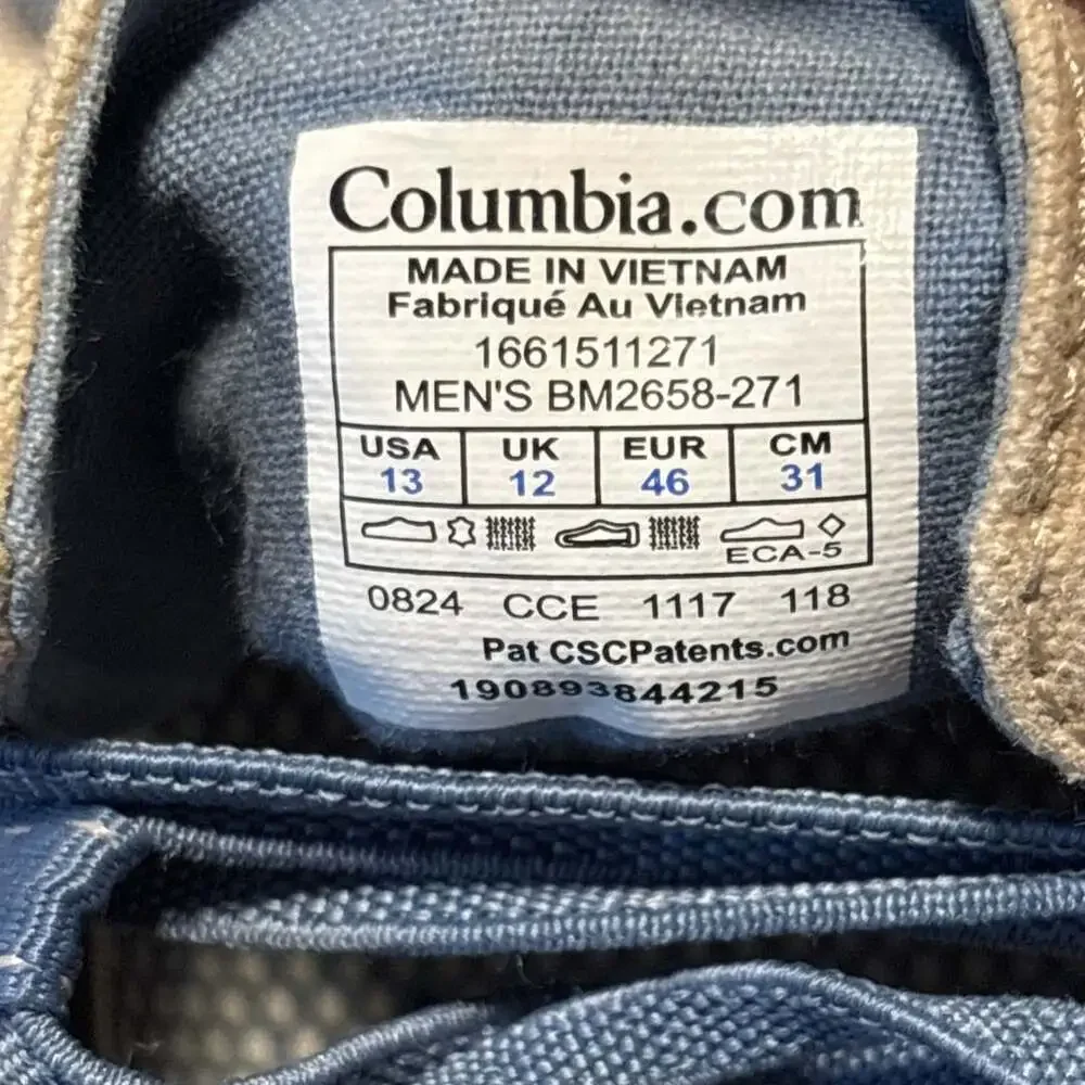 Columbia Men's sz 13M PFG Bahama Vent Loco Relaxed III Boat Shoes Ivory Canvas